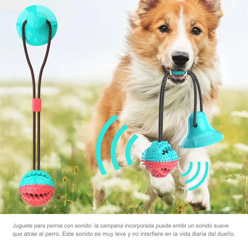 Bola de perro - Presentamos el Juguete Masticable para Perros y Comedero Ansiedad.